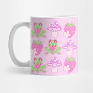 Frog In Love Mushroom Happy Valentines Day Mug